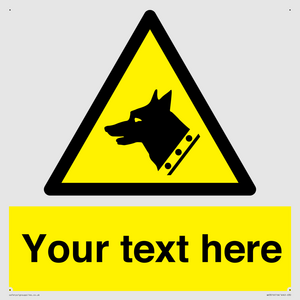 Custom Warning: Guard dog